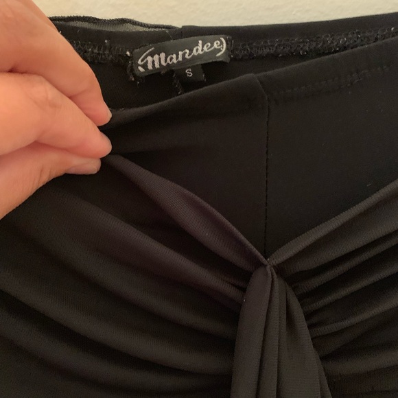 MANDEE Wide Leg Pant w/ Belt | Sz S - Picture 4 of 4